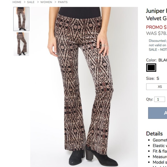 Velvet Pants - Picture 1 of 3